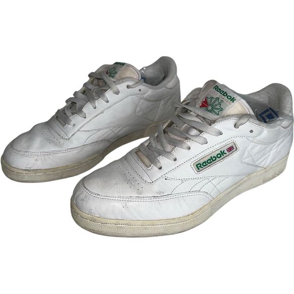 Reebok Club C 85 Chalk White Green Mens 11W Retro 90s Vintage Sneakers - Picture 6 of 16